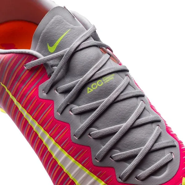 Botas de fútbol Nike Mercurial Vapor XI FG para mujer Hyper Rosa/Blanco/Gris
